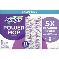 Hot PowerMop 11.41 in. x 5.31 in. Mopping Pads (2/Carton) Cleaning & Janitorial Supplies