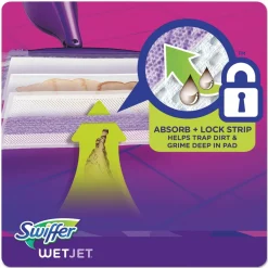 WetJet 11.3 in. x 5.4 in. System Cloth Refills - White (24-Piece/Box, 4 Boxes/Carton) Cleaning & Janitorial Supplies