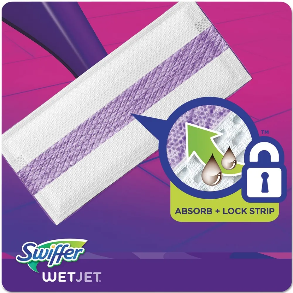 WetJet 11.3 in. x 5.4 in. System Cloth Refills - White (24-Piece/Box, 4 Boxes/Carton) Cleaning & Janitorial Supplies