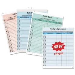 Hot 8.5 in. x 11 in. Patient Sign-In HIPAA Labels - Blue (125/Pack) Labels & Label Makers
