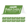 Sale BeSafe Messaging 8 in. x 3.87 in. Table Top Tent Card - Green (10/Pack) Floor Signs