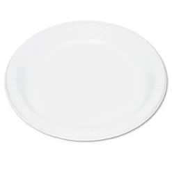 Best 9 in. Diameter Plates Plastic Dinnerware - White (500/Carton) Tabletop And Serveware