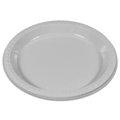 Best 9 in. Diameter Plates Plastic Dinnerware - White (500/Carton) Tabletop And Serveware