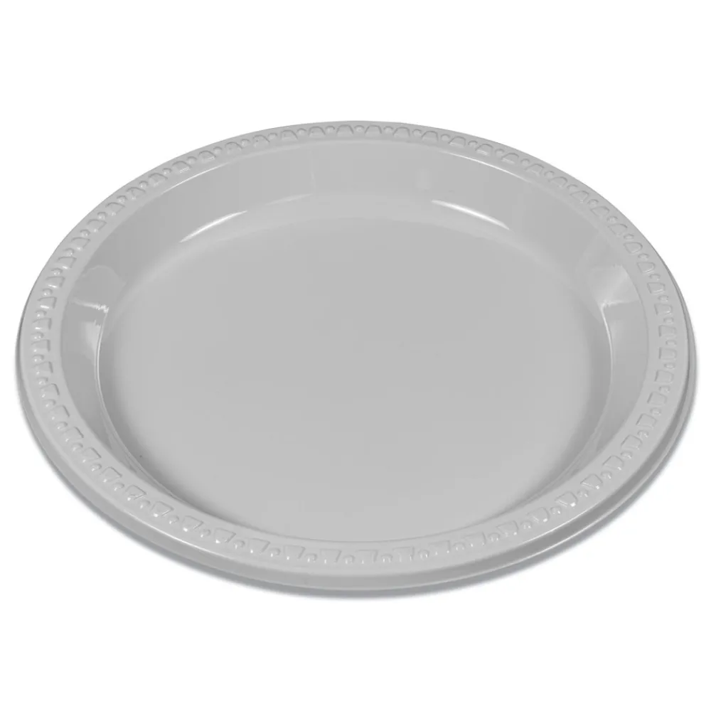 Best 9 in. Diameter Plates Plastic Dinnerware - White (500/Carton) Tabletop And Serveware