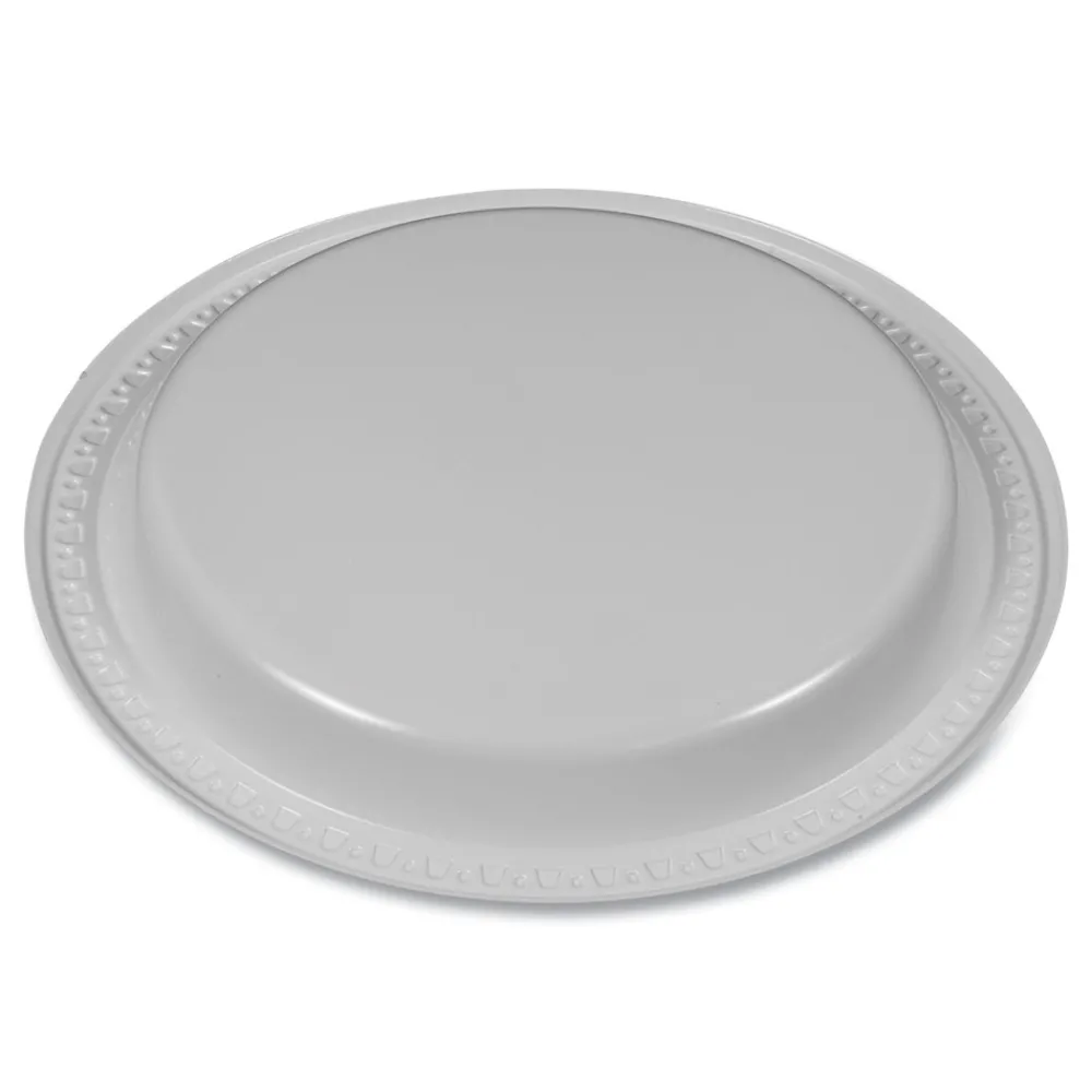 Best 9 in. Diameter Plates Plastic Dinnerware - White (500/Carton) Tabletop And Serveware