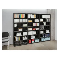 Hot 36 in. x 16.5 in. x 63.5 in. 6 Legal/Letter File Shelves Fixed Shelf Enclosed-Format Lateral File for End-Tab Folders - Light Gray Office Furniture & Lighting