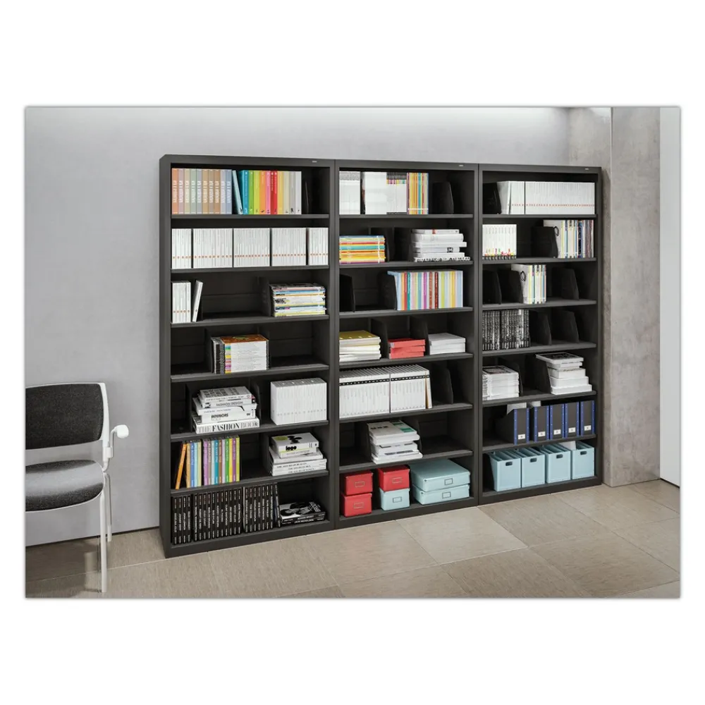 Hot 36 in. x 16.5 in. x 63.5 in. 6 Legal/Letter File Shelves Fixed Shelf Enclosed-Format Lateral File for End-Tab Folders - Light Gray Office Furniture & Lighting