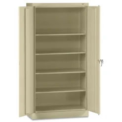 Discount 30 in. x 18 in. x 72 in. Assembled High Standard Cabinet - Putty Office Furniture & Lighting