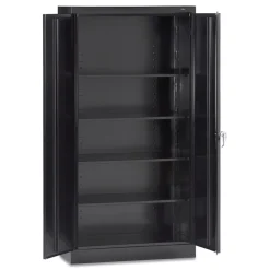 Clearance 30 in. x 18 in. x 72 in. Assembled High Standard Cabinet - Black Office Furniture & Lighting