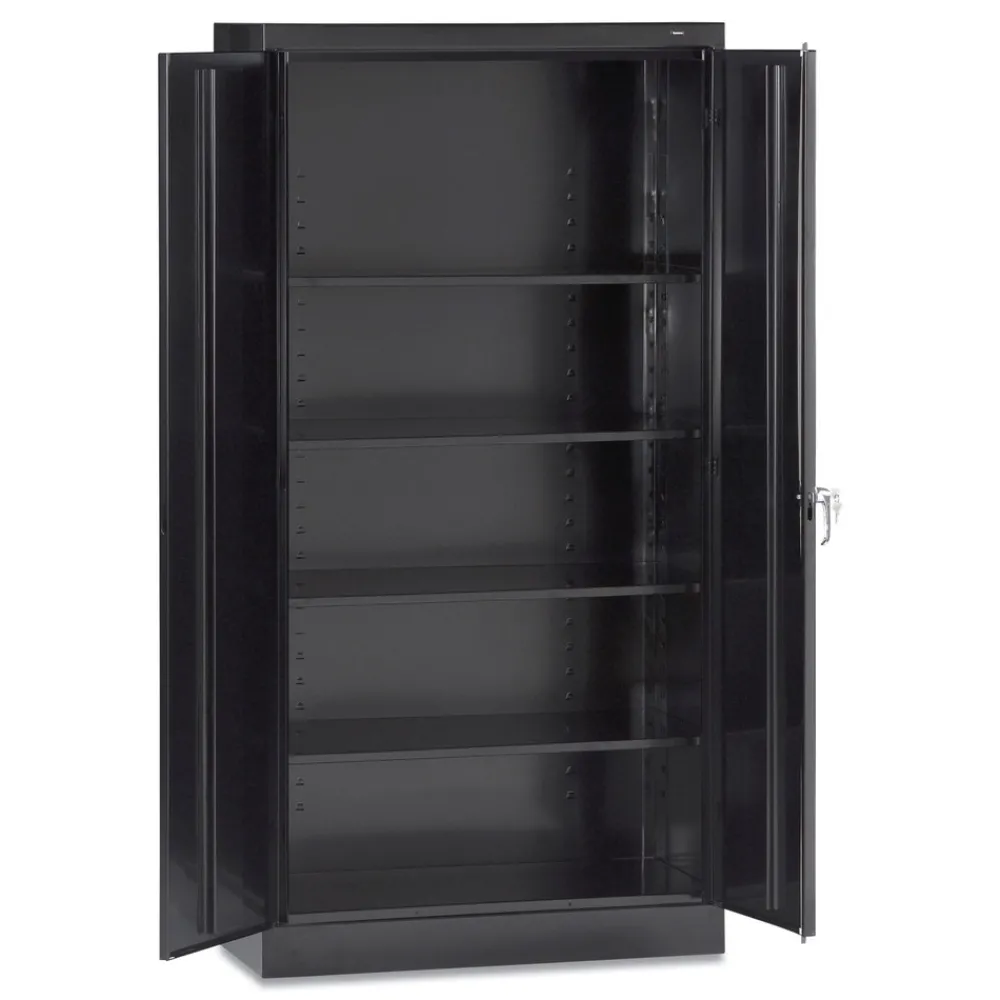 Clearance 30 in. x 18 in. x 72 in. Assembled High Standard Cabinet - Black Office Furniture & Lighting