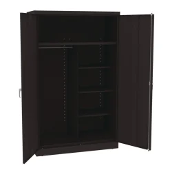 New 48 in. x 24 in. x 78 in. Jumbo Combination Steel Storage Cabinet - Black Office Furniture & Lighting