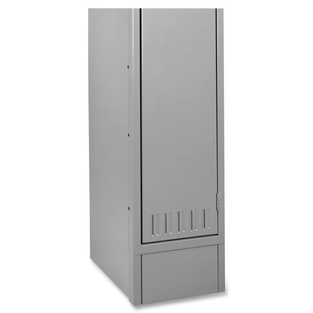 12 in. x 18 in. x 6 in. Optional Locker Base - Medium Gray Office Furniture & Lighting