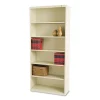 Best 34.5 in. x 13.5 in. x 78 in. Six-Shelf Metal Bookcase - Putty Office Furniture & Lighting