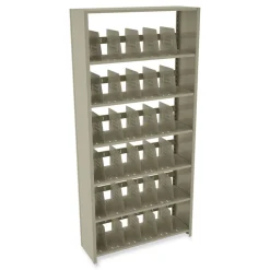 Best 36 in. x 12 in. x 76 in. Snap-Together Steel Six-Shelf Closed Starter Set - Sand Office Furniture & Lighting