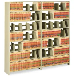 Best 36 in. x 12 in. x 76 in. Snap-Together Steel Six-Shelf Closed Starter Set - Sand Office Furniture & Lighting