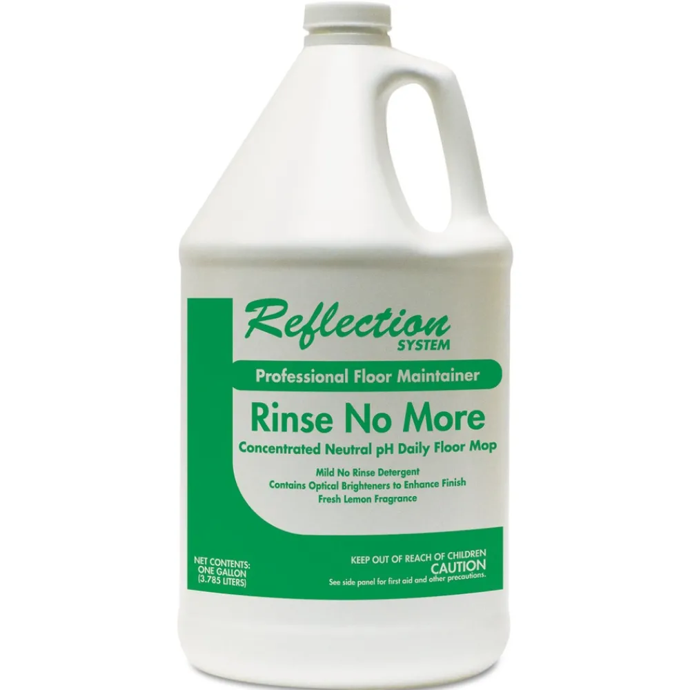 Hot 1 gal. Bottle Rinse-No-More Floor Cleaner - Lemon Scent (4/Carton) Cleaning & Janitorial Supplies