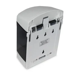 New 4 in. x 6.63 in. x 9 in. 50 oz. Clear Choice Bulk Soap Dispenser - White Cleaning & Janitorial Supplies