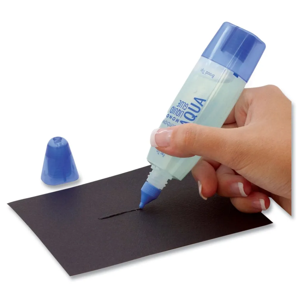 Discount 500 mL Aqua Liquid Glue Refill - Dries Clear Tapes & Adhesives