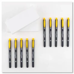 Online Bullet/Chisel Tip Highlighters - Golden Yellow Barrel/Golden Yellow Ink (10/Box) Pens, Pencils & Markers