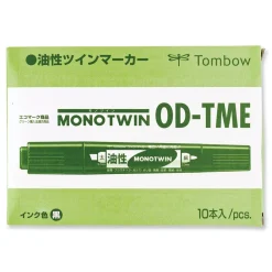 Outlet Mono Twin Fine/Broad Tips Bold Permanent Marker - Red (10/Box) Pens, Pencils & Markers