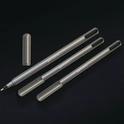 Clearance PENTONIC Medium 1 millimeter Stick Ballpoint Pen - Black Ink/Charcoal Gray Barrel (25/Pack) Pens, Pencils & Markers