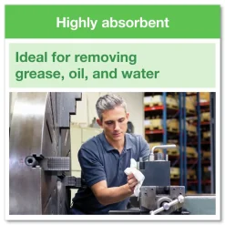 Sale 192136 1/4 Fold 1-Ply 12.5 in. x 13 in. Heavy-Duty Paper Wiper - White (16/Carton) Paper & Dispensers