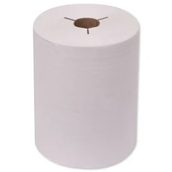 Hot 8621400 8 in. x 425 ft. Universal Notched Hand Towel Roll - Natural White (12 Rolls/Carton) Cleaning & Janitorial Supplies