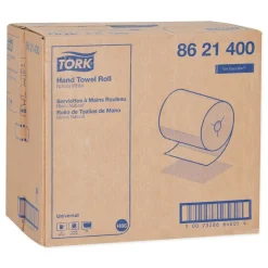 Hot 8621400 8 in. x 425 ft. Universal Notched Hand Towel Roll - Natural White (12 Rolls/Carton) Cleaning & Janitorial Supplies
