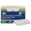 Online 192815 13 in. x 21 in. 1-Ply 2 in 1 Wiper - White (120/Carton) Cleaning & Janitorial Supplies