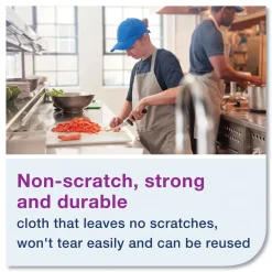 Online 192815 13 in. x 21 in. 1-Ply 2 in 1 Wiper - White (120/Carton) Cleaning & Janitorial Supplies