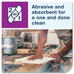 Online 192815 13 in. x 21 in. 1-Ply 2 in 1 Wiper - White (120/Carton) Cleaning & Janitorial Supplies