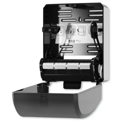 Outlet 772828 12.32 in. x 9.32 in. x 15.95 in. Mechanical Hand Towel Roll Dispenser for H80 System - Black Cleaning & Janitorial Supplies