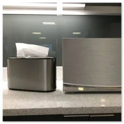 Best 302030 12.68 in. x 4.56 in. x 7.92 in. Xpress Countertop Towel Dispenser - Stainless Steel/Black Paper & Dispensers