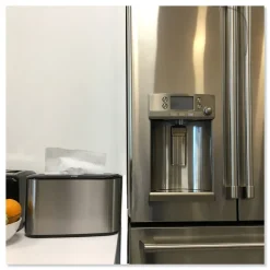 Best 302030 12.68 in. x 4.56 in. x 7.92 in. Xpress Countertop Towel Dispenser - Stainless Steel/Black Paper & Dispensers