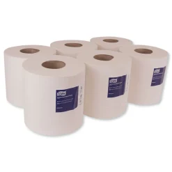 121204 Centerfeed 7.6 x 11.8 2-Ply Hand Towel - White (6/Carton) Paper & Dispensers