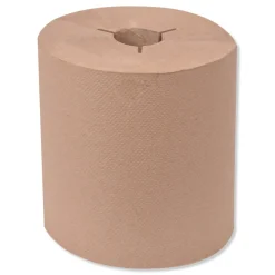 Outlet 8 in. x 1000 ft. Universal Notched Hand Towel Roll - Natural (6 Rolls/Carton) Cleaning & Janitorial Supplies