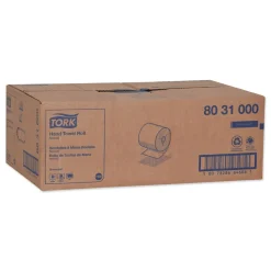 Outlet 8 in. x 1000 ft. Universal Notched Hand Towel Roll - Natural (6 Rolls/Carton) Cleaning & Janitorial Supplies