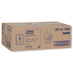 Best 8 in. x 800 ft. Universal Notched Hand Towel Roll - White (6 Rolls/Carton) Cleaning & Janitorial Supplies