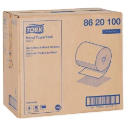 8 in. x 425 ft. Universal Notched Hand Towel Roll - Natural (12 Rolls/Carton) Cleaning & Janitorial Supplies