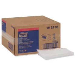 Online 13 in. x 24 in. Foodservice Cloth - White (150/Carton) Cleaning & Janitorial Supplies
