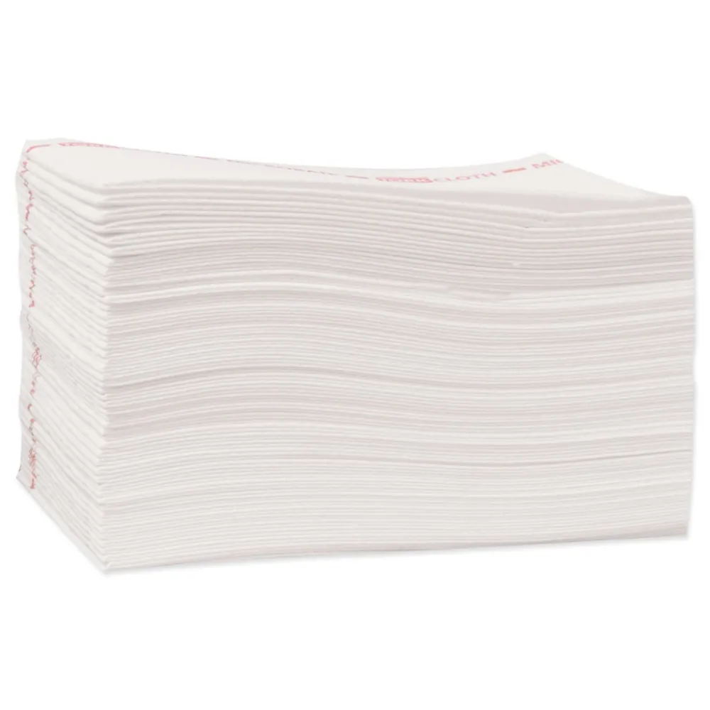 Discount 13 in. x 21 in. Foodservice Cloth - White (50/Carton) Paper & Dispensers|Cleaning & Janitorial Supplies