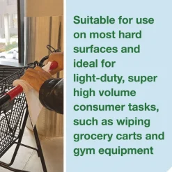 Best 8 in. x 6 in. 1-Ply Light-Duty Surface Cleaning Wet Wipe - Unscented, White (2 Rolls/Carton) Cleaning & Janitorial Supplies