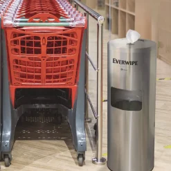 Best 8 in. x 6 in. 1-Ply Light-Duty Surface Cleaning Wet Wipe - Unscented, White (2 Rolls/Carton) Cleaning & Janitorial Supplies