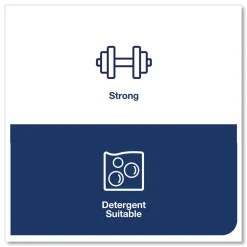 Sale 11.75 in. x 14.75 in. 1-Ply Small Pack Foodservice Cloth - Unscented/White/Red Stripe (4/Carton) Paper & Dispensers