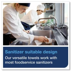 Sale 11.75 in. x 14.75 in. 1-Ply Small Pack Foodservice Cloth - Unscented/White/Red Stripe (4/Carton) Paper & Dispensers