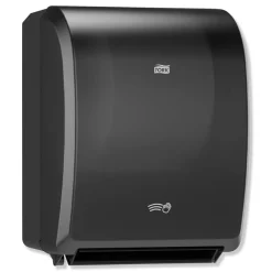 New 12.32 in. x 9.32 in. x 15.95 in. Electronic Hand Towel Roll Dispenser for 8 in. Rolls - Black (1/Carton) Cleaning & Janitorial Supplies