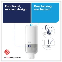 4.4 in. x 4.5 in. x 11.5 in. Elevation Liquid Skincare Dispenser - White Skin Care & Personal Hygiene