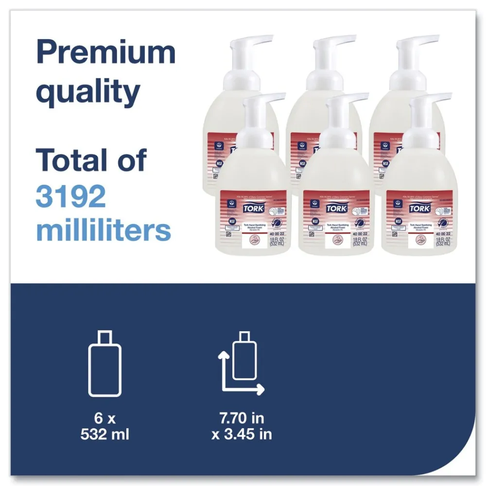 Discount 18 oz. Pump Bottle Unscented Alcohol Foam Hand Sanitizer (6/Carton) Skin Care & Personal Hygiene