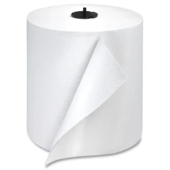 Sale 291380 1-Ply 7.68 in. x 1150 ft. Paper Wiper Roll Towel - White (4/Carton) Paper & Dispensers
