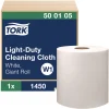 Sale 500105 1-Ply 9 in. x 12.4 in. Light Duty Cleaning Cloth Giant Roll - White (1/Carton) Paper & Dispensers